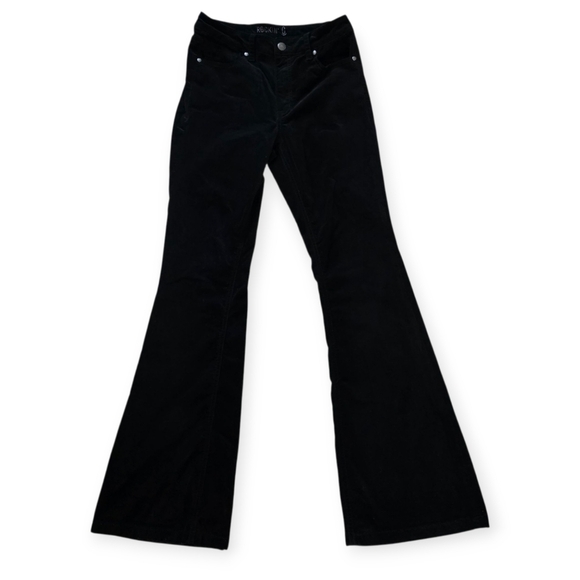 Rockin' C Denim - Rockin C Women's Black Velvet Flare Jeans, Size 29